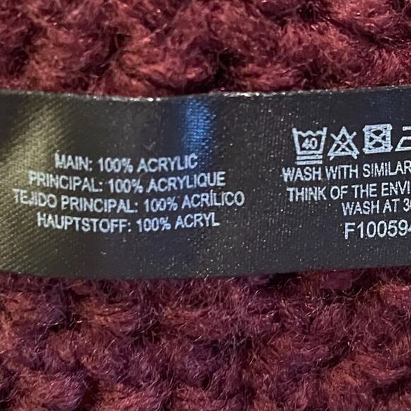 Asos Design Brown / Burgundy Crochet Beret - Picture 6 of 6